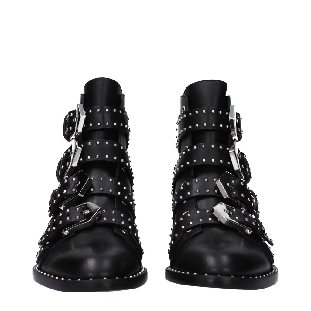Givenchy Black Leather Ankle Boots
