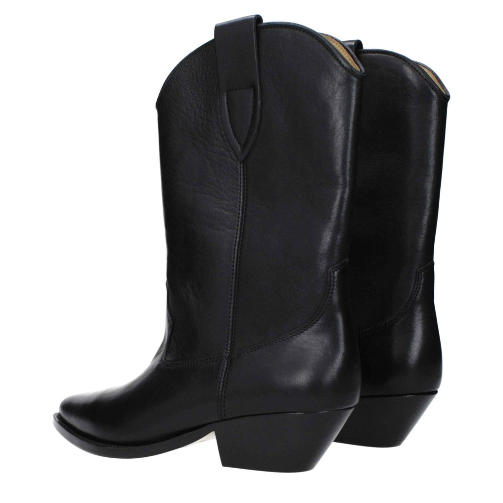 Isabel Marant Black Leather Ankle Boots