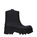 Chloé Black Cotton Ankle Boots