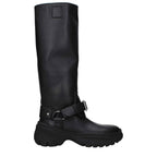 Burberry Black Leather Boots