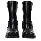 Valentino Garavani Black Leather Ankle Boots