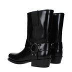 Valentino Garavani Black Leather Ankle Boots