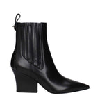 Valentino Garavani Black Leather Ankle Boots