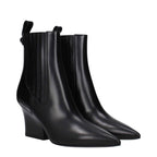 Valentino Garavani Black Leather Ankle Boots