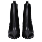 Valentino Garavani Black Leather Ankle Boots