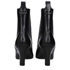 Valentino Garavani Black Leather Ankle Boots