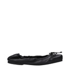 Jacquemus Black Leather Ballet Flats