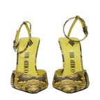 The Attico Yellow Leather Pumps