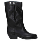 Isabel Marant Black Leather Ankle Boots