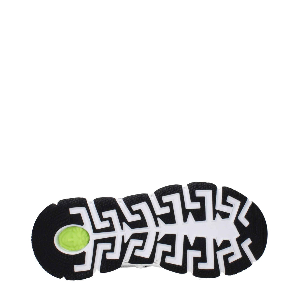 Versace Gray Fabric Athletic Sneakers