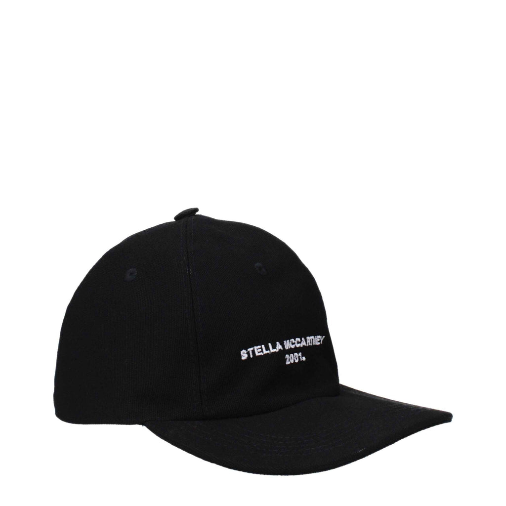 Stella McCartney Black Cotton Cap (Baseball Hat)