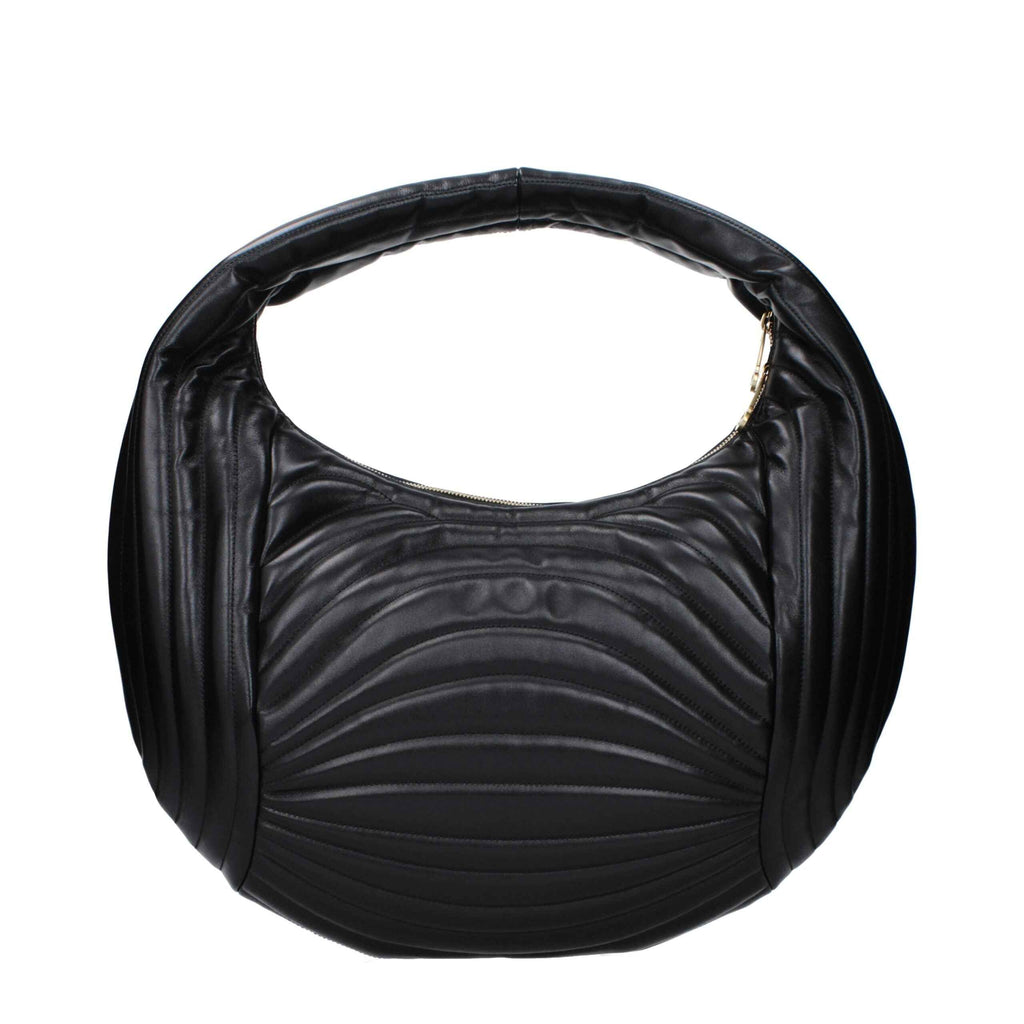 Salvatore Ferragamo Black Leather Handbag