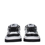 Dolce & Gabbana White Leather Low Top Sneakers