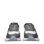 Philippe Model White Fabric Athletic Sneakers