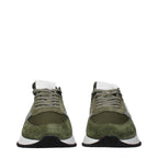 Philippe Model Green Leather Athletic Sneakers