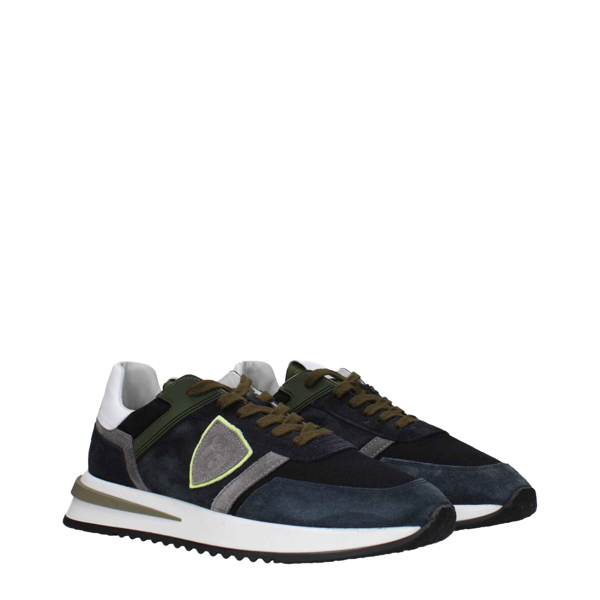 Philippe Model Blue Leather Low Tops