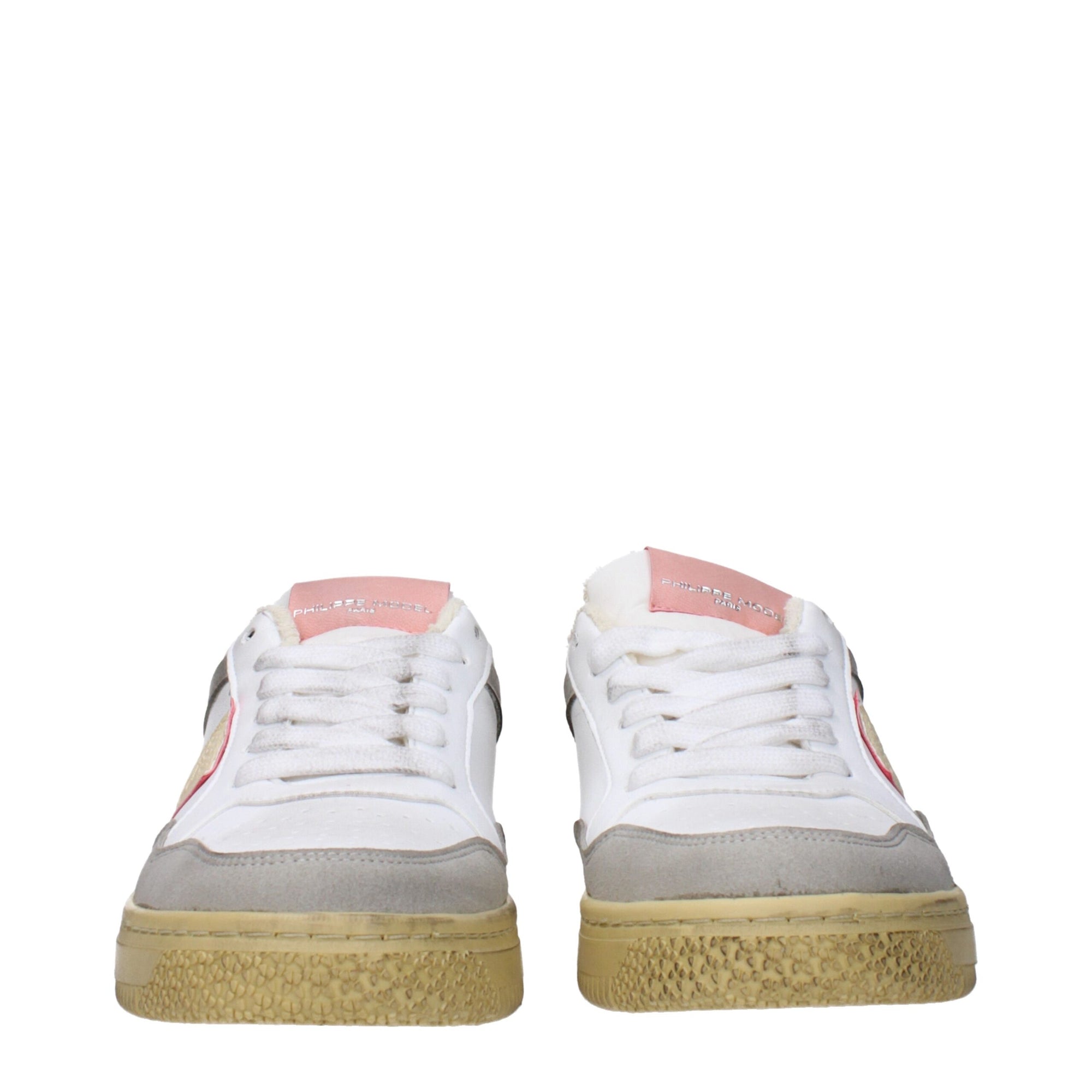 Philippe Model White Leather Low Tops