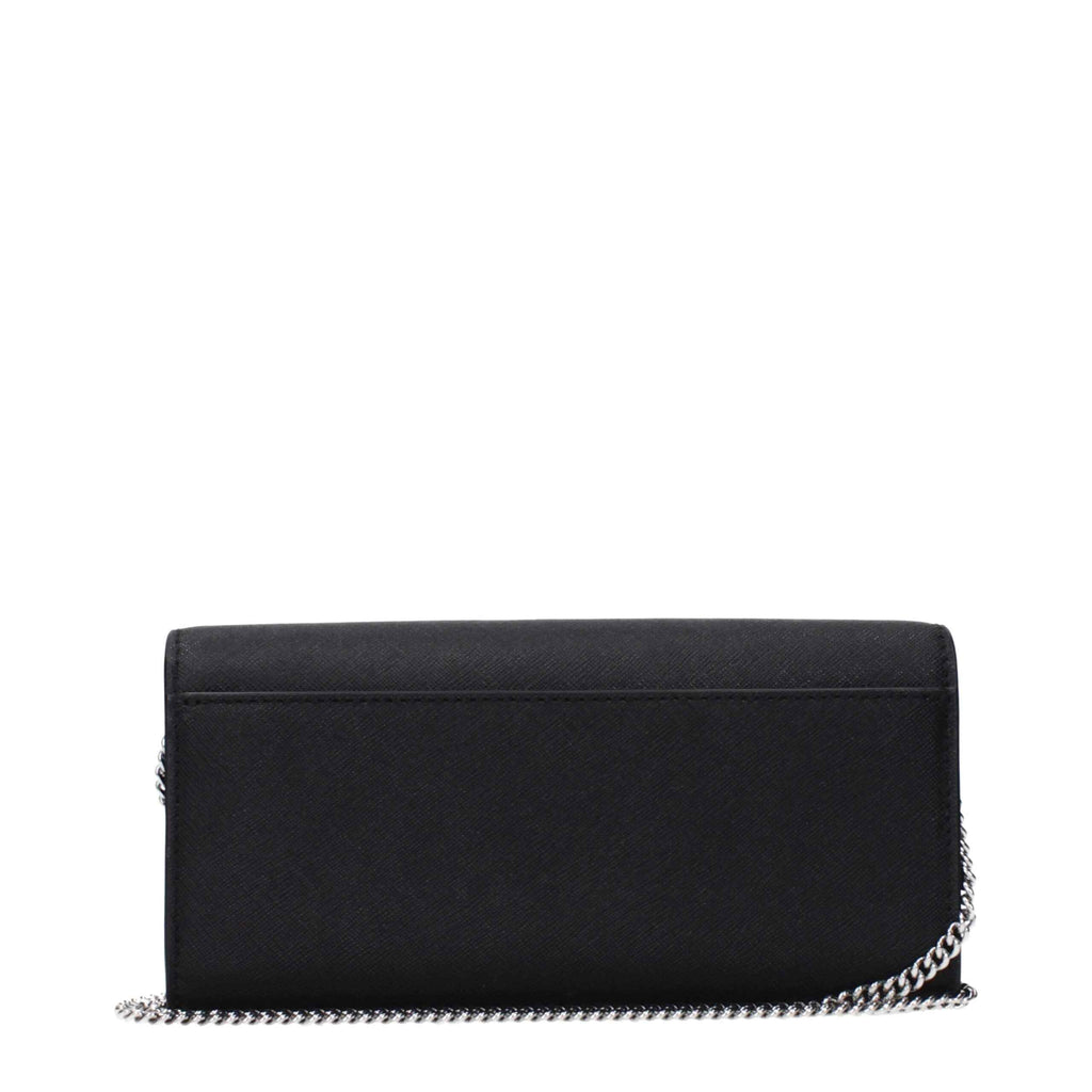 Tory Burch Black Leather Clutch Bag