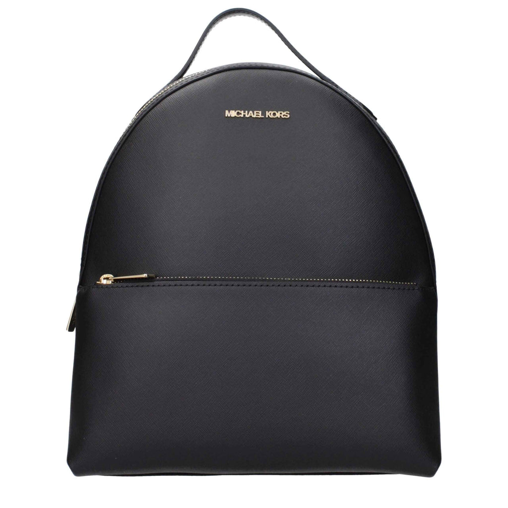 Michael Kors Black Leather Backpack