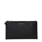 Michael Kors Black Leather Clutch Bag