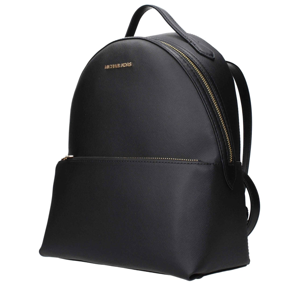 Michael Kors Black Leather Backpack