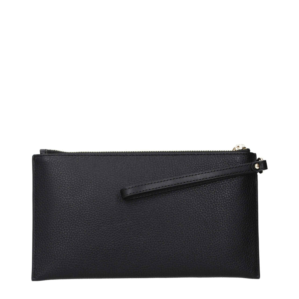 Michael Kors Black Leather Clutch Bag