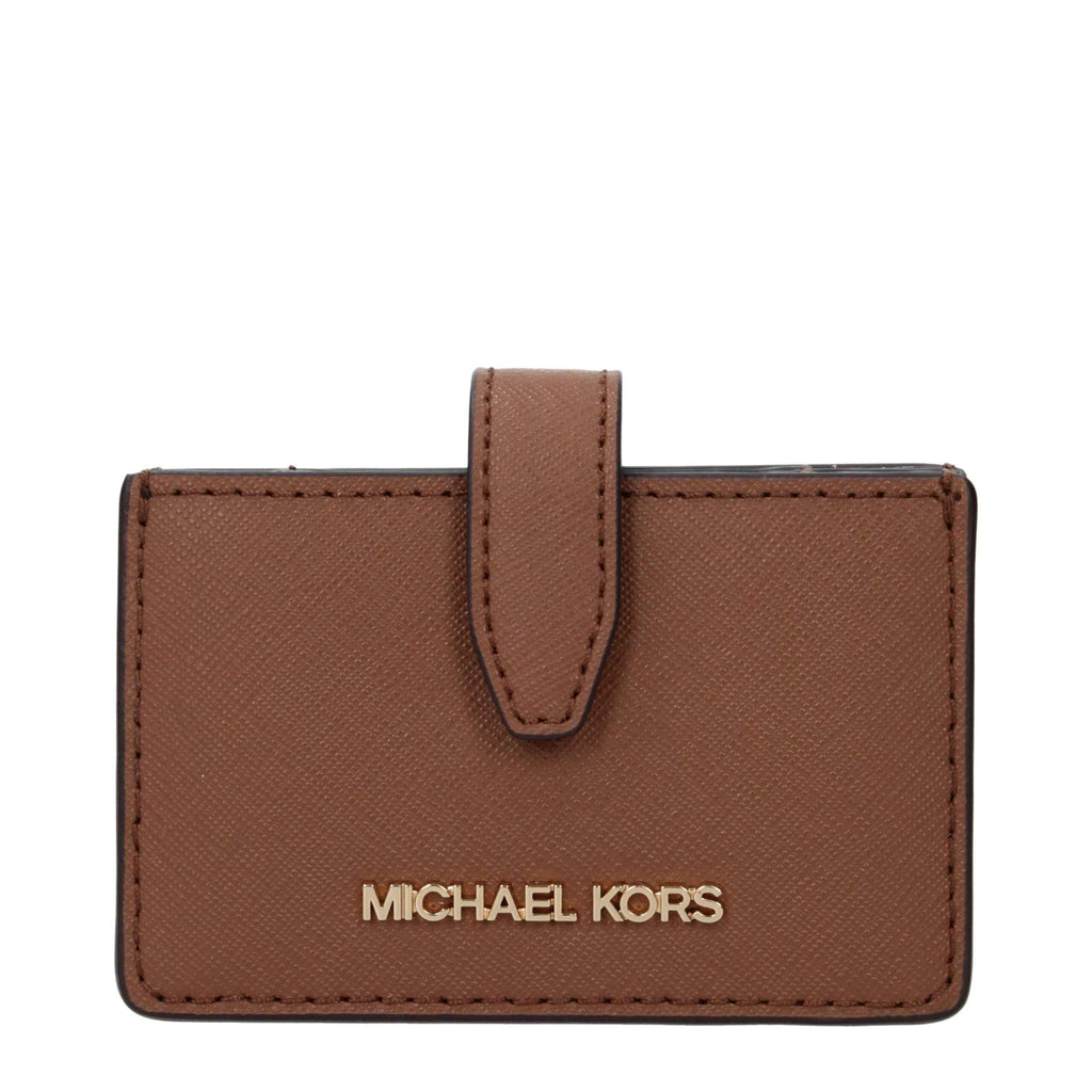 Michael Kors Brown Leather Cardholders