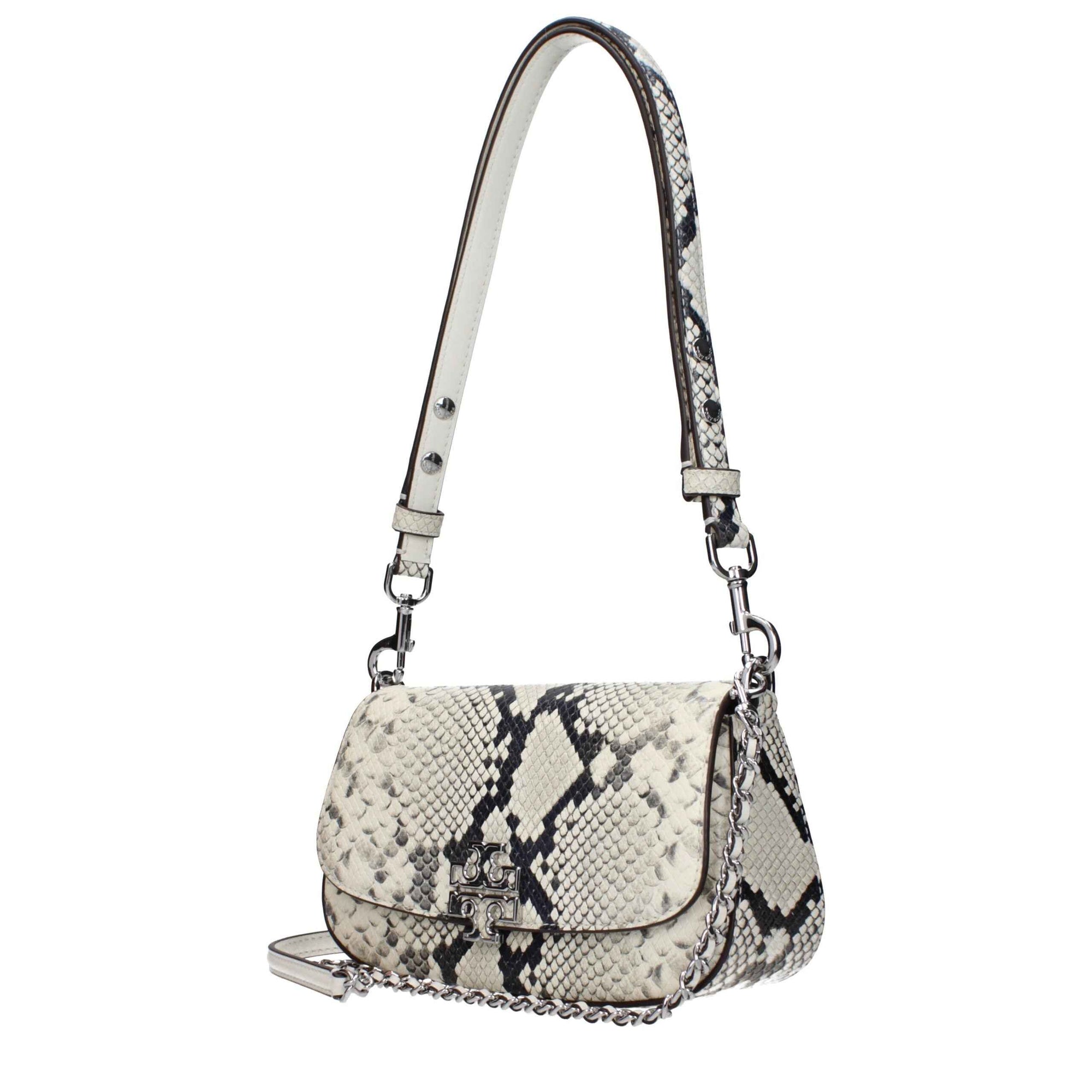 Tory Burch White Leather Shoulder Bags