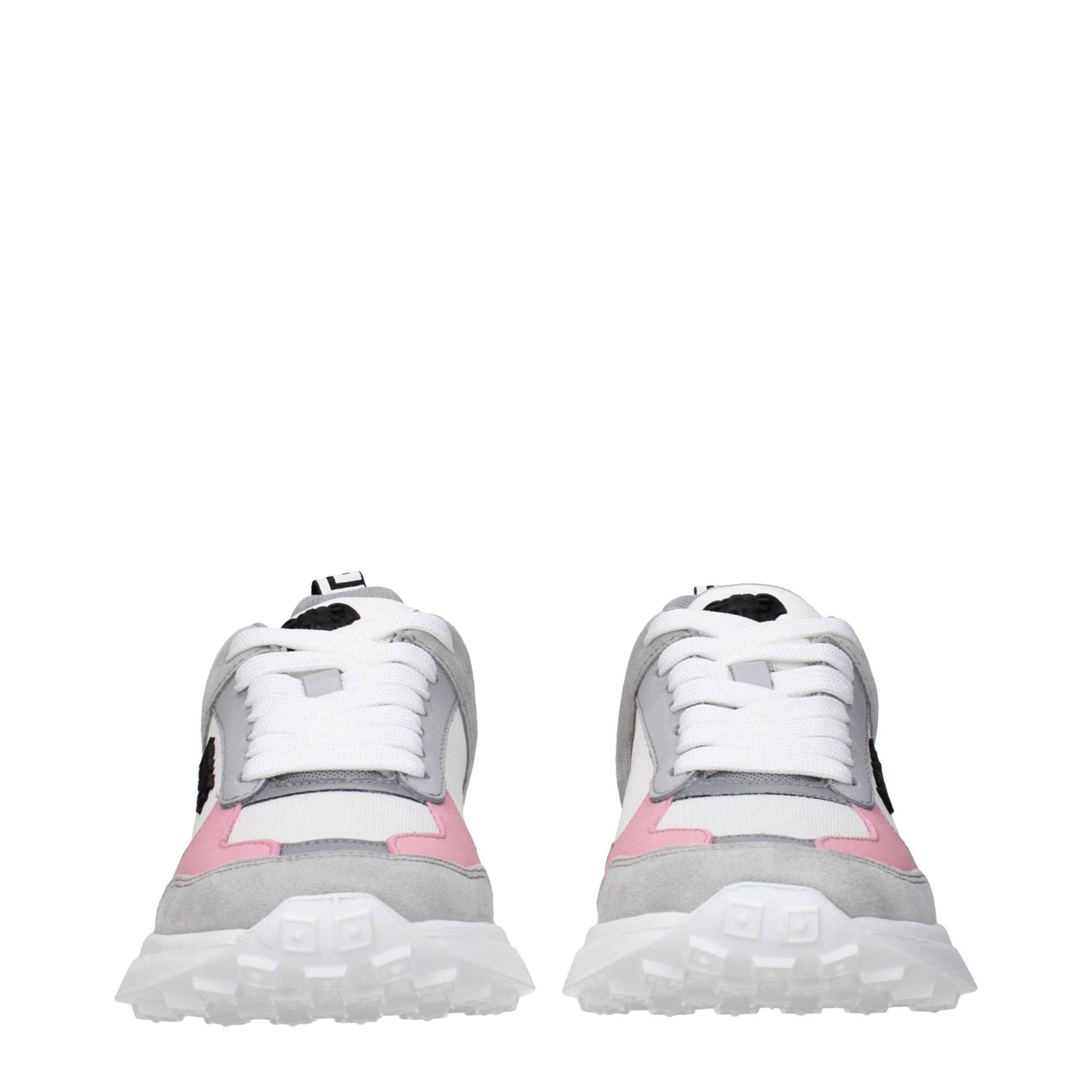 Versace White Fabric Sneakers