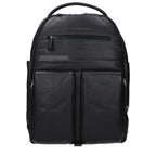 Piquadro Black Leather Backpack