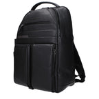 Piquadro Black Leather Backpack