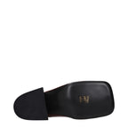 Jil Sander Red Leather Mules