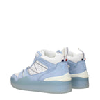 Moncler White Leather High Top Sneakers