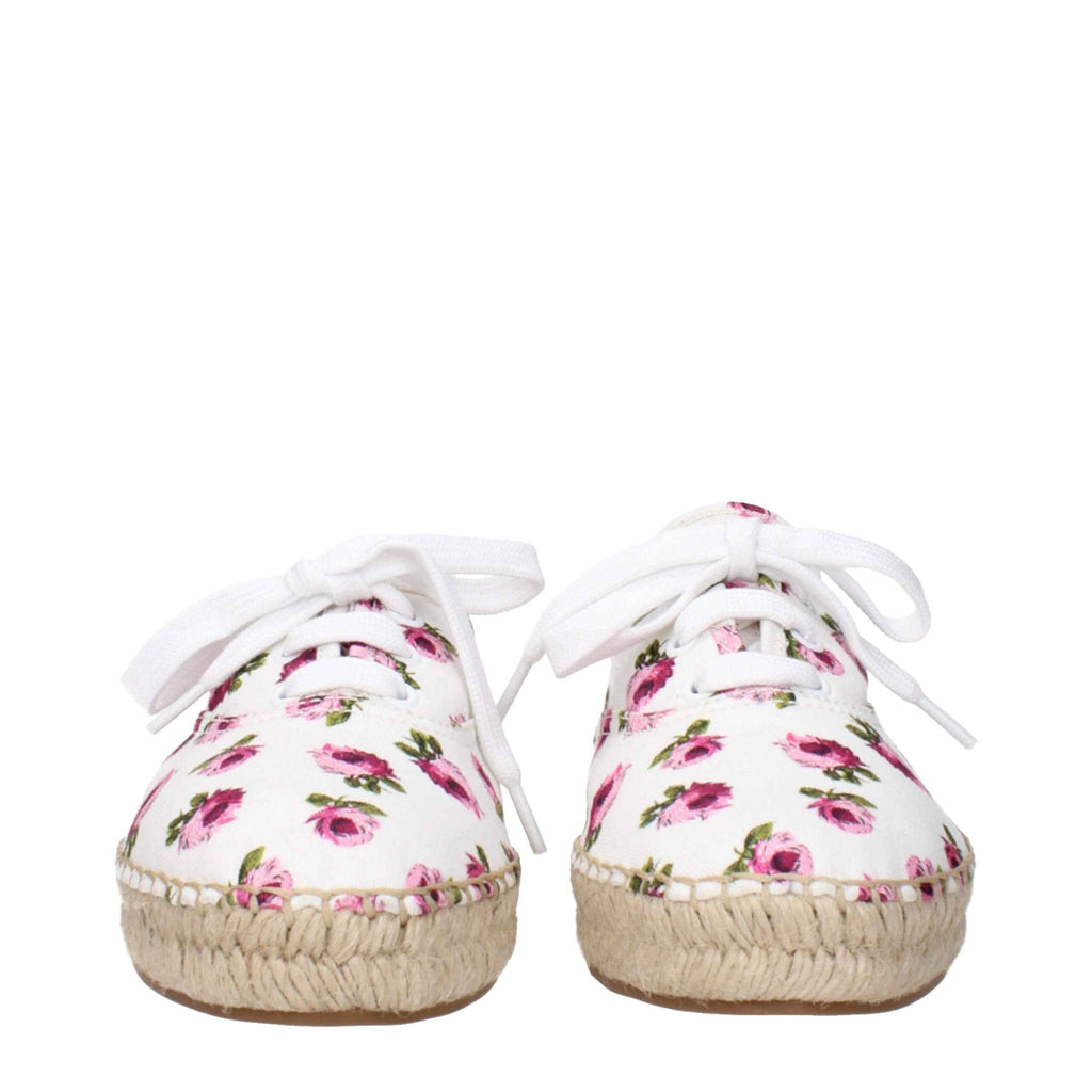 Prada White Fabric Espadrilles