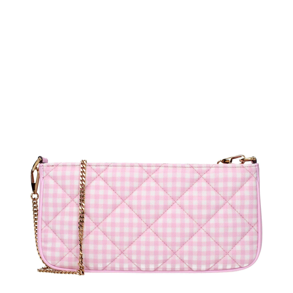 Versace Pink Fabric Shoulder Bag