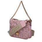 Versace Pink Fabric Handbag
