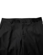 Dolce & Gabbana Black Wool Men Single Breasted 2 Piece Suit