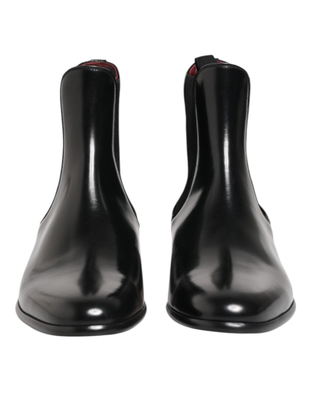 Dolce & Gabbana Black Chelsea Slip On Mid Calf Boots Shoes