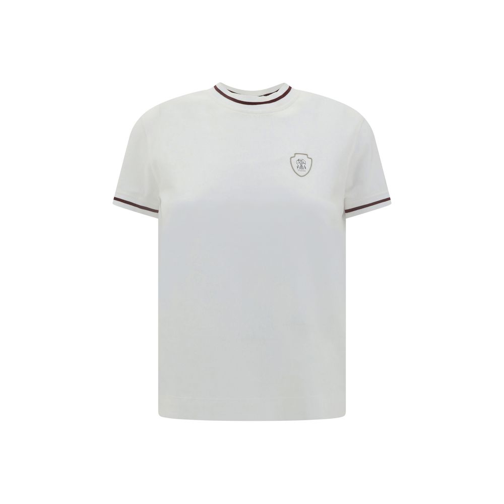 Brunello Cucinelli White Cotton T-Shirt