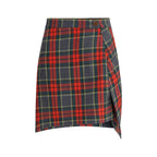 Vivienne Westwood Multicolor Fleece Wool Mini Skirt