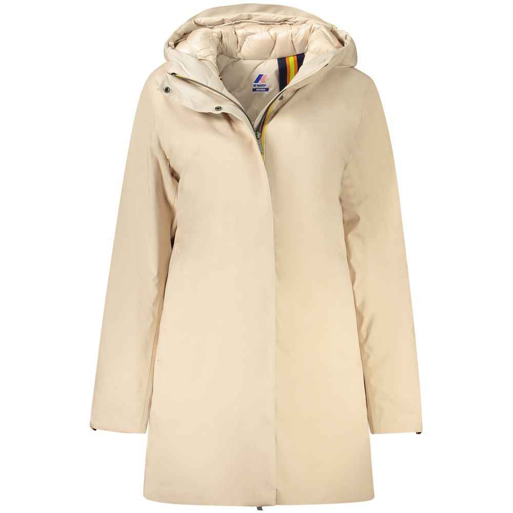 K-WAY Beige Polyester Jackets & Coat
