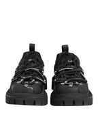 Dolce & Gabbana Black Low Top Lace Up Trekking Sneakers Shoes