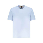 Hugo Boss Blue Cotton Men T-Shirt