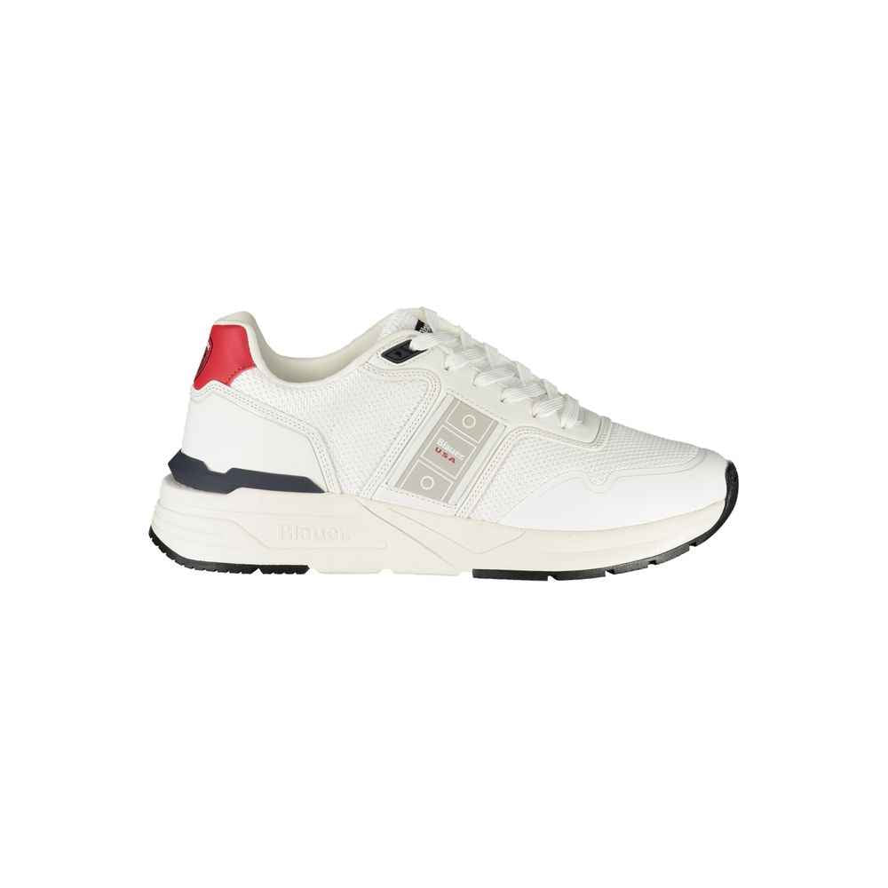 Blauer White Polyester Men Sneaker