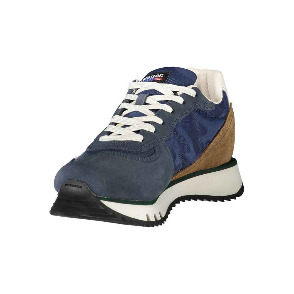 Blauer Blue Leather Men Sneaker