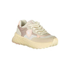 Blauer Beige Polyester Women Sneaker
