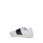 Valentino Garavani White Calf Leather Bos Taurus Low Top Sneakers