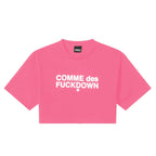 Comme Des Fuckdown Fuchsia Cotton Women T-Shirt
