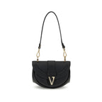 Versace Black Calf Leather Bos Taurus Shoulder Bag