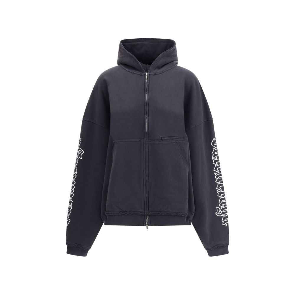 Balenciaga Blackletter script motif Hoodie